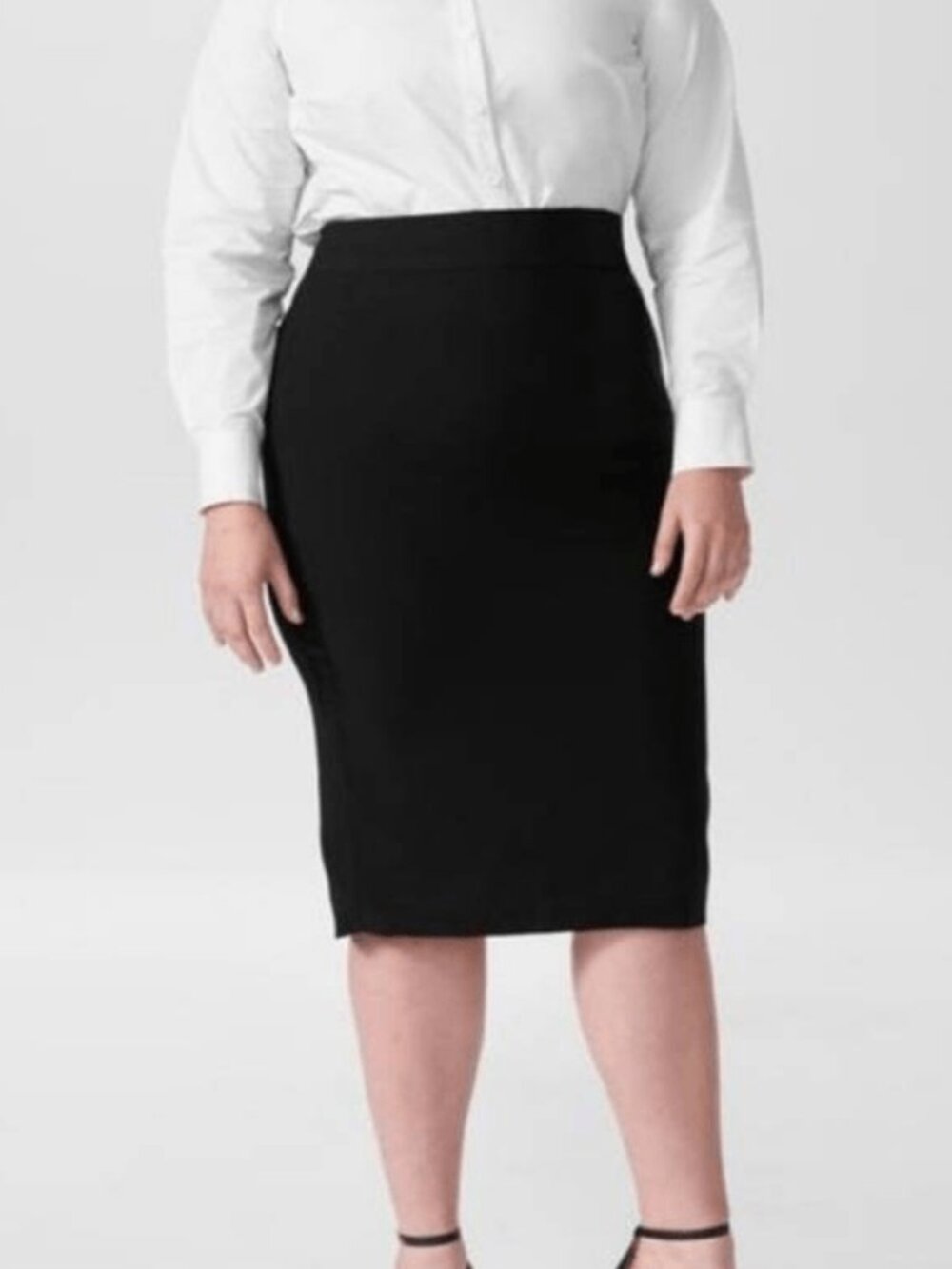NWT Universal Standard Lynn Luxe Skirt Black 36 #A3799